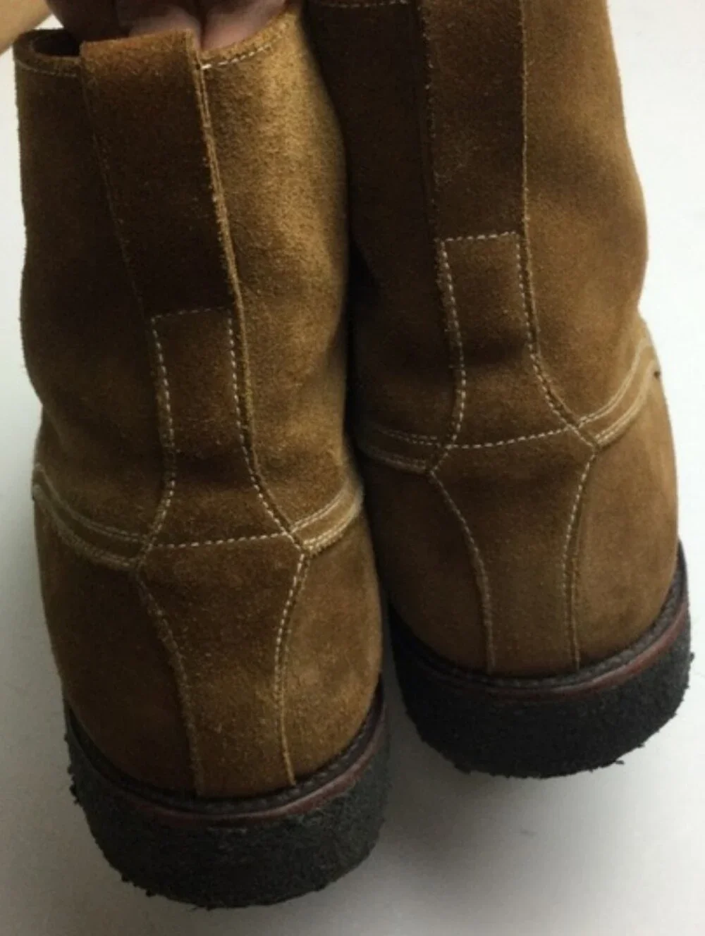 Sid Mashburn Field Handmade Brown Suede Lace-Up Boots Size 10